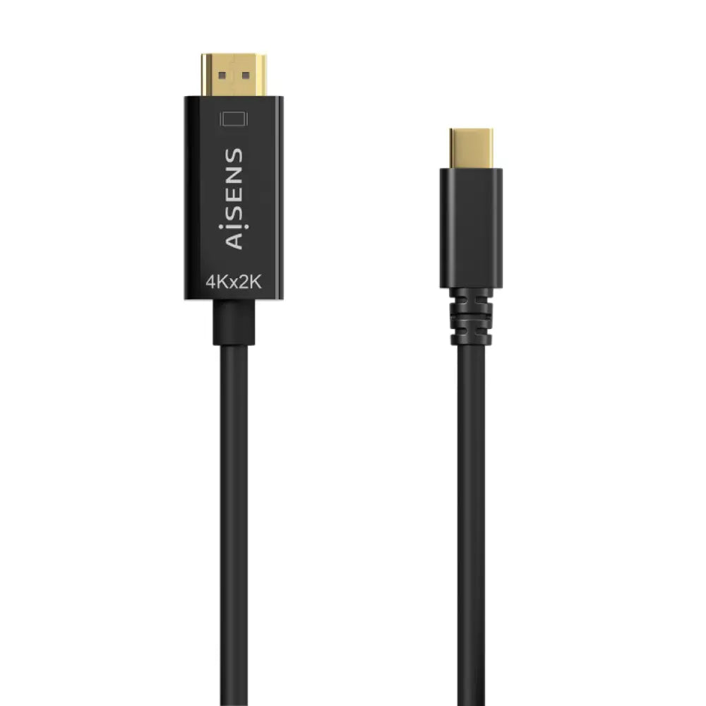 AISENS Cable Conversor USB-C A HDMI 4K@30Hz. USB-C/M-HDMI/M. Negro. 1.8M