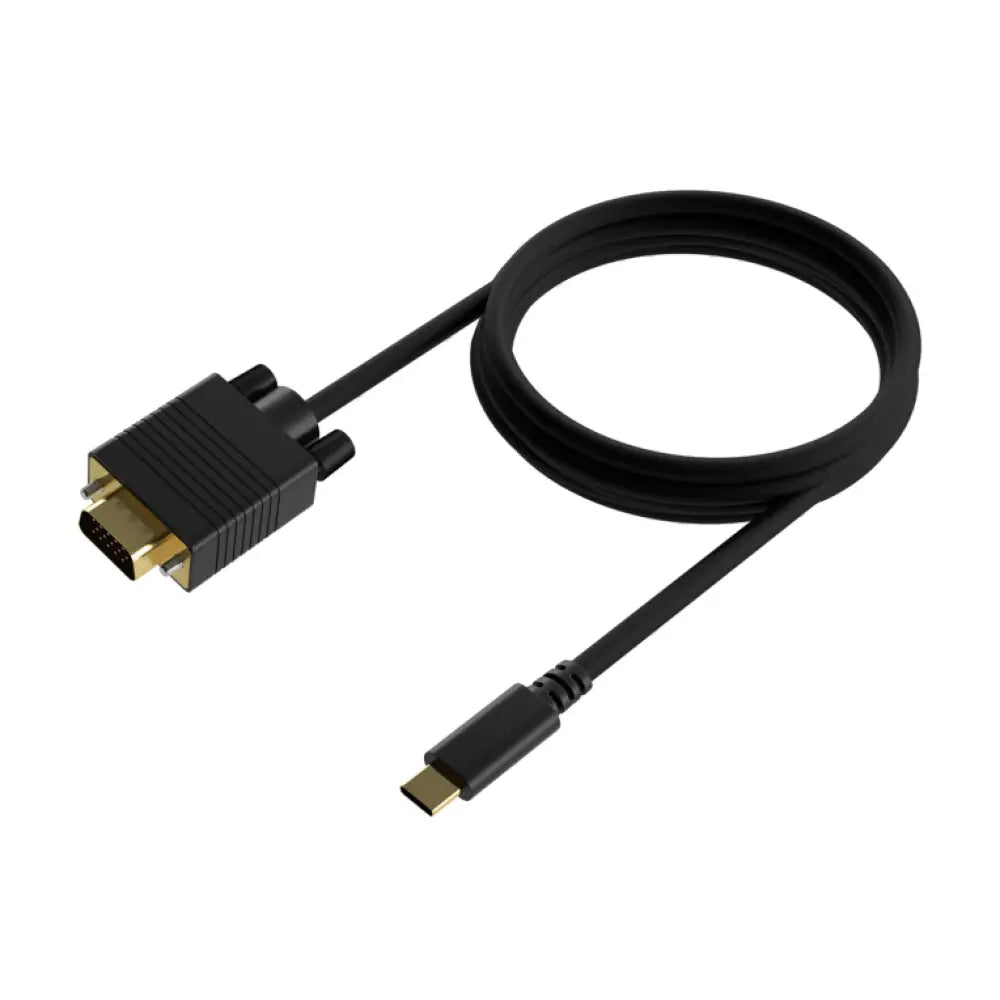 AISENS Cable Conversor USB-C a VGA. USB-C/M-HDB15/M. Negro. 1.8M - detalle