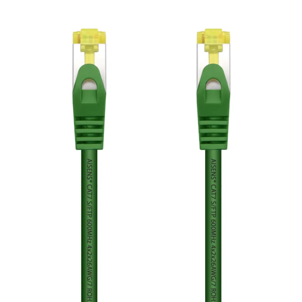 AISENS Cable De Red Latiguillo RJ45 LSZH Cat.7 600 MHz S/FTP PIMF AWG26. Verde. 2.0 m
