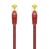 AISENS Cable De Red Latiguillo RJ45 LSZH Cat.7 600 MHz S/FTP PIMF AWG26. Rojo. 1.0 m