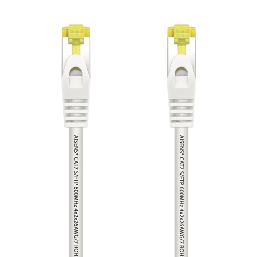 AISENS Cable De Red Latiguillo RJ45 LSZH Cat.7 600 MHz S/FTP PIMF AWG26. Blanco. 1.0 m - detalle
