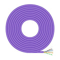 AISENS Cable de Red RJ45 LSZH Cat.6 UTP Rigido AWG23 CCA (Aleacion). Violeta. 100M