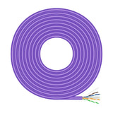 AISENS Cable de Red RJ45 LSZH Cat.6 UTP Rigido AWG23 CCA (Aleacion). Violeta. 100M