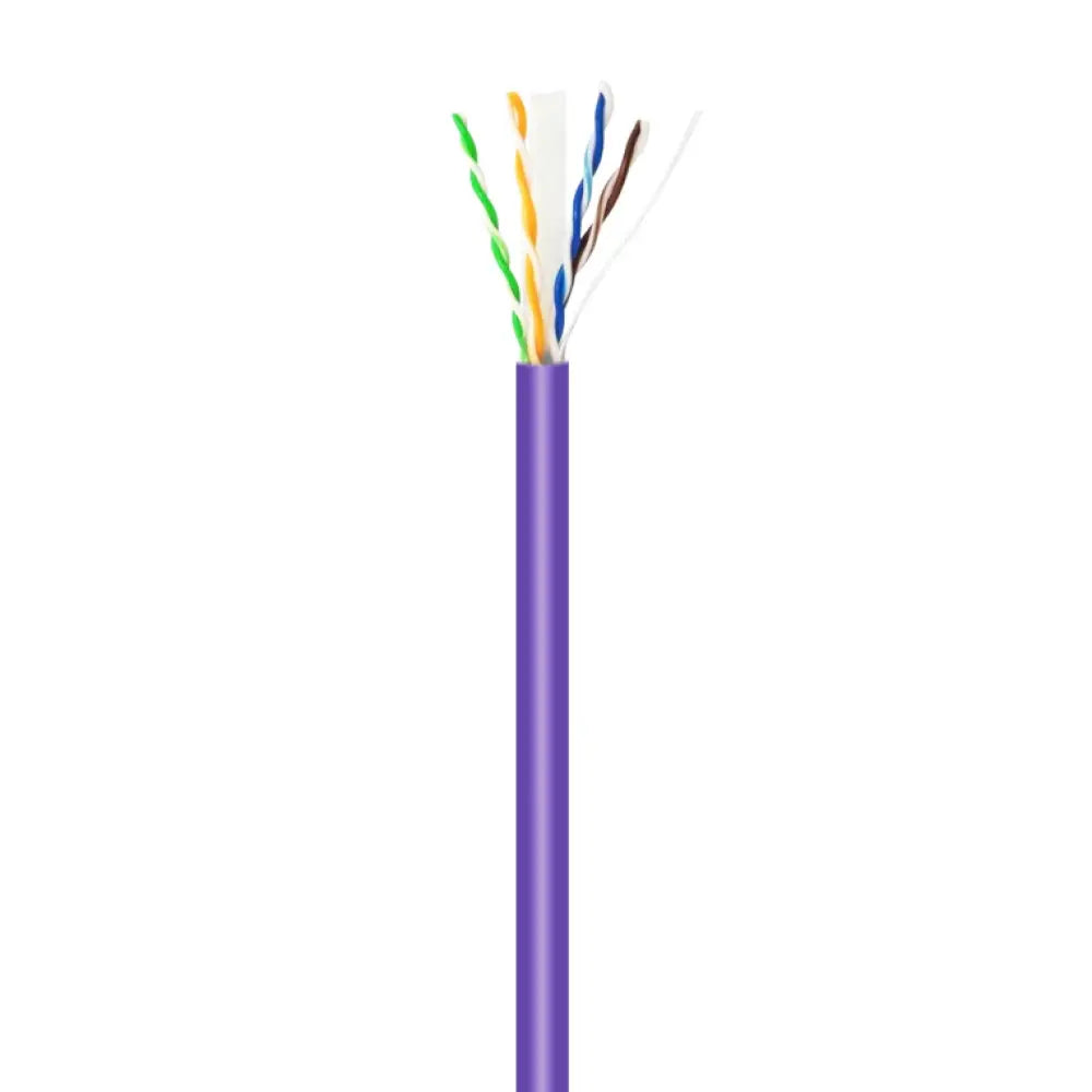 AISENS Cable de Red RJ45 LSZH Cat.6 UTP Rigido AWG23 CCA (Aleacion). Violeta. 100M - detalle
