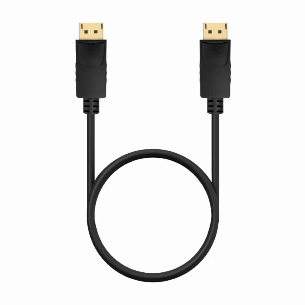 AISENS Cable DISPLAYPORT V1.2 CCS 4K@60Hz. DP/M-DP/M. Negro. 0.5m - detalle