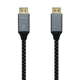 AISENS Cable Displayport V1.4 8k@60hz. DP/M-DP/M. Gris/Negro. 0.5m