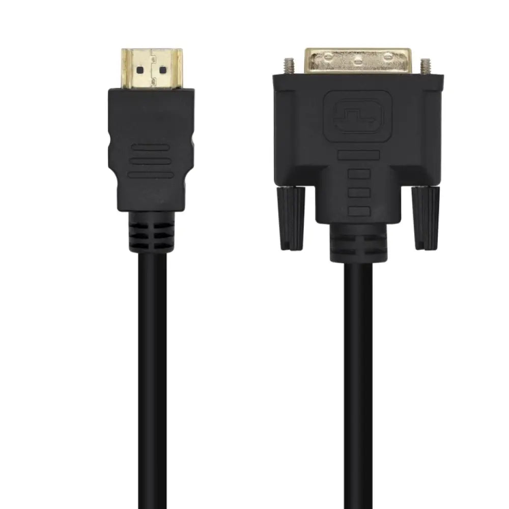 AISENS Cable DVI A HDMI. DVI 18+1/M-HDMI A/M. Negro. 3.0m - detalle