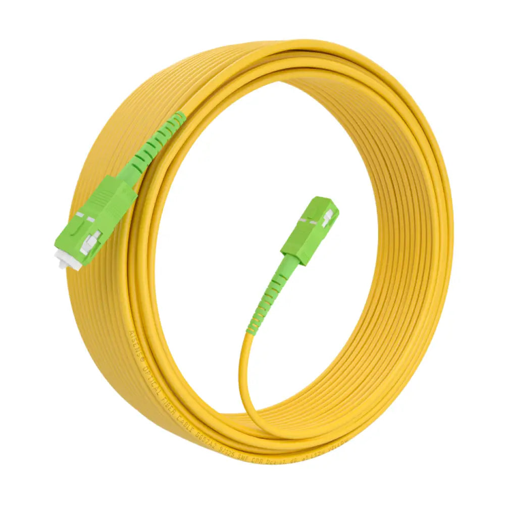 AISENS Cable Fibra Óptica Latiguillo G657A2 3.0 9/125 SMF Simplex CPR DCA LSZH. SC/APC-SC/APC. Amarillo. 15m - detalle
