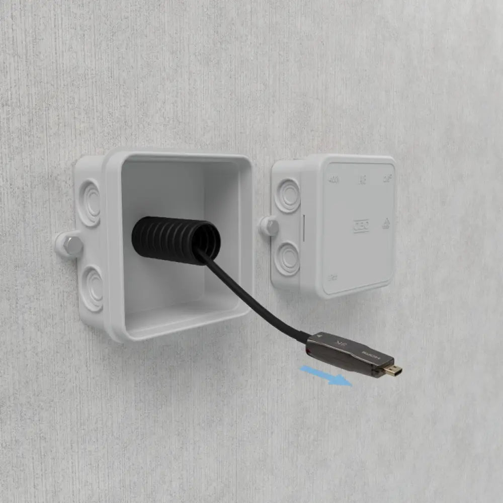 AISENS Cable Hdmi V2.1 AOC Desmontable Ultra Alta Velocidad / Hec 8K@60Hz 4K@120Hz 4:4:4 48Gbps. A/M-D/A/M. Negro. 15M - detalle