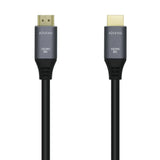 AISENS Cable HDMI V2.1 Ultra Alta Velocidad / HEC 8k@60Hz 48Gbps. A/M-A/M. Gris/Negro. 3.0m