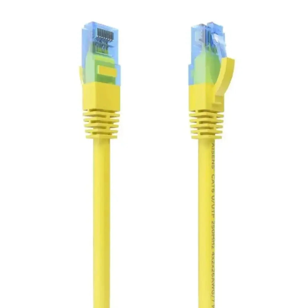 Cable RJ45 CAT6 UTP AISENS de 1.0m, conector de red para redes, fabricado en CCA, ideal para instalaciones de red.