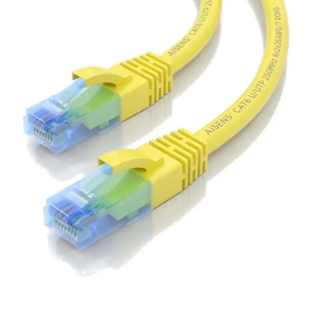 Cable RJ45 CAT6 UTP Amari AISENS, 1 metro, para conexiones de red, con conectores y cable de alta calidad.