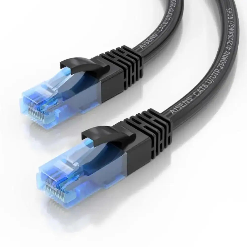 Aisens Cable RJ45 Cat.6 UTP AWG26 CCA Negro 1.0M - detalle