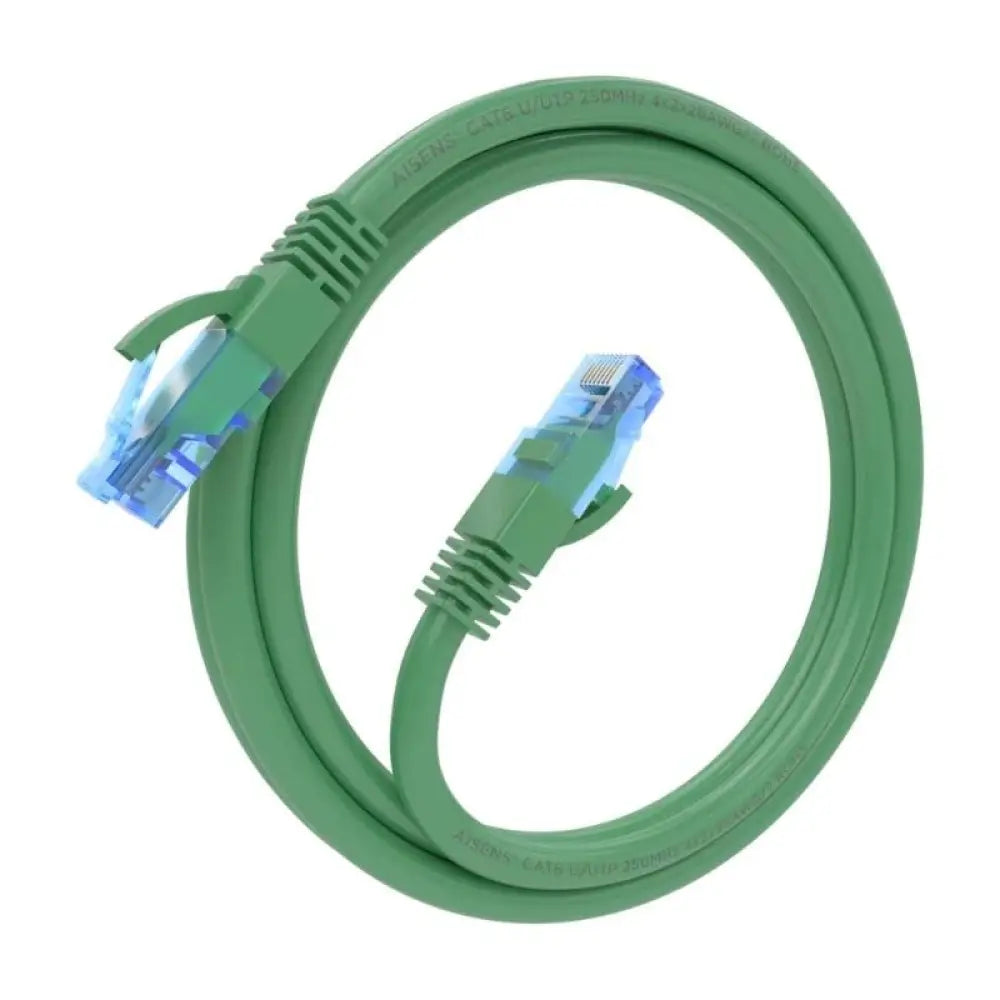 Aisens Cable RJ45 CAT.6 UTP AWG26 CCA Verde 1.0m - detalle
