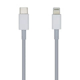 AISENS Cable USB 2.0 USB-? A Lightning PD 2A. Lightning/M-USB-?/M. Blanco. 20cm