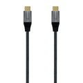 AISENS Cable USB 2.0 Aluminio 5A 100W E-Mark. USB-C/M-USB-C/M. Gris. 1.0M