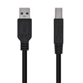 AISENS Cable USB 3.0 Impresora Tipo A/M-B/M. Negro. 2.0m