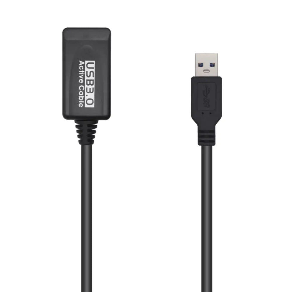 AISENS Cable USB 3.0 Prolongador Con Amplificador. Tipo A/M-A/H. Negro. 5.0m