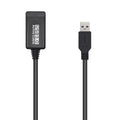 AISENS Cable USB 3.0 Prolongador Con Amplificador. Tipo A/M-A/H. Negro. 5.0m