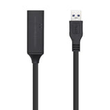 AISENS Cable USB 3.0 Prolongador con amplificador y alim.. Tipo A/M-A/H. Negro. 15m