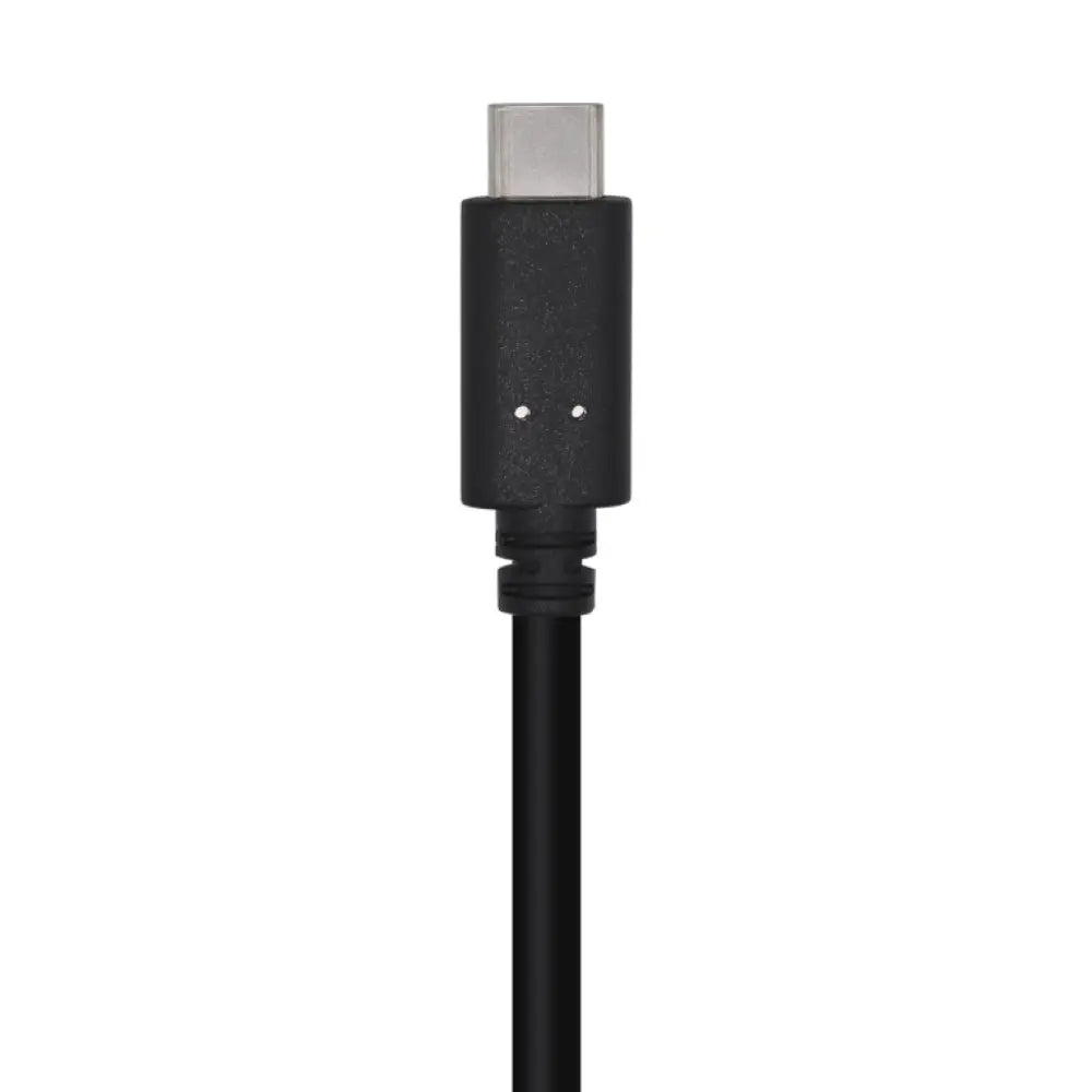 AISENS Cable USB 3.1 Gen 2 10 Gbps 3 A. Tipo C/M-A/M. Negro. 0.5m - detalle
