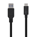 AISENS Cable USB 3.1 Gen 2 10 Gbps 3 A. Tipo C/M-A/M. Negro. 1.5m