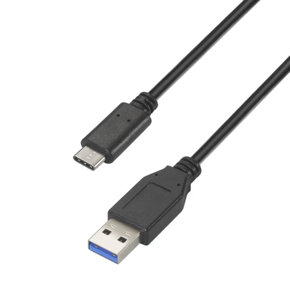 AISENS Cable USB 3.1 Gen 2 10 Gbps 3 A. Tipo C/M-A/M. Negro. 1.5m - detalle