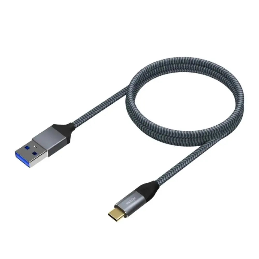 Aisens Cable USB 3.1 Gen2 Alu 3A CM-AM Gris 2.0M - detalle