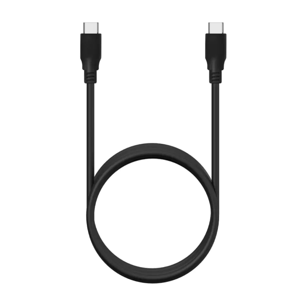 Cable USB-C AISENS de 1m, compatible con USB 3.2 Gen2x2, 20Gbps, carga rápida 100W, negro, para transferencia de datos y carga.