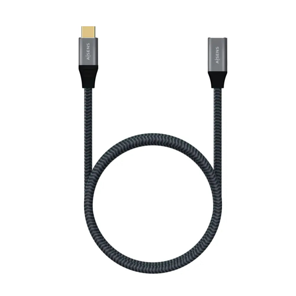 AISENS Cable USB 3.2 Gen2X2 Aluminio 20Gbps 5A 100W. Tipo USB-C/M-USB-C/H. Gris. 1.0M - detalle