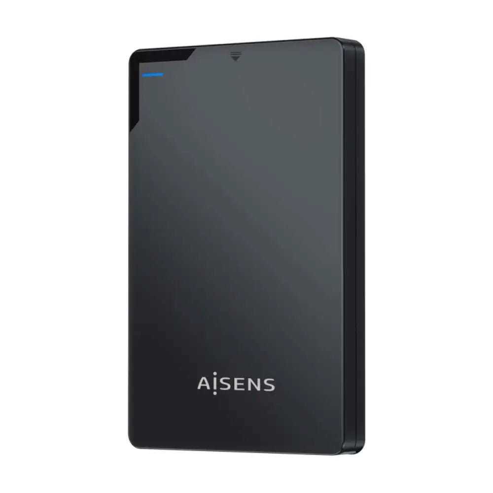 Carcasa externa AISENS para disco duro de 2.5" SATA de 9.5mm, compatible con USB 3.0 y USB 3.1 Gen1, en color negro