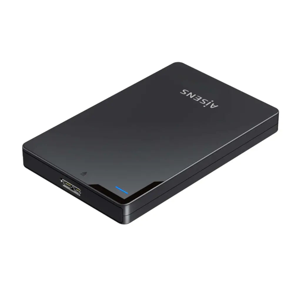 Carcasa externa AISENS para disco duro de 2.5 pulgadas SATA a USB 3.0, color negro, compatible con USB 3.1 Gen 1.