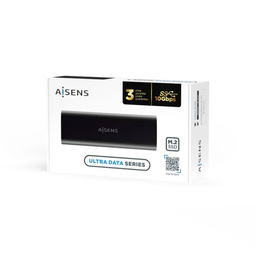 AISENS Caja Externa M.2 (NGFF) ASM2-014B SATA/NVMe A USB3.1 Gen2. Negro - detalle