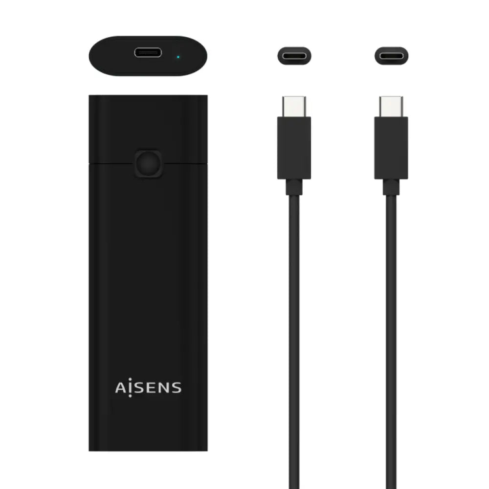 AISENS Caja Externa M.2 (NGFF) ASM2-020B NVMe a USB3.2 GEN2. Negra - detalle