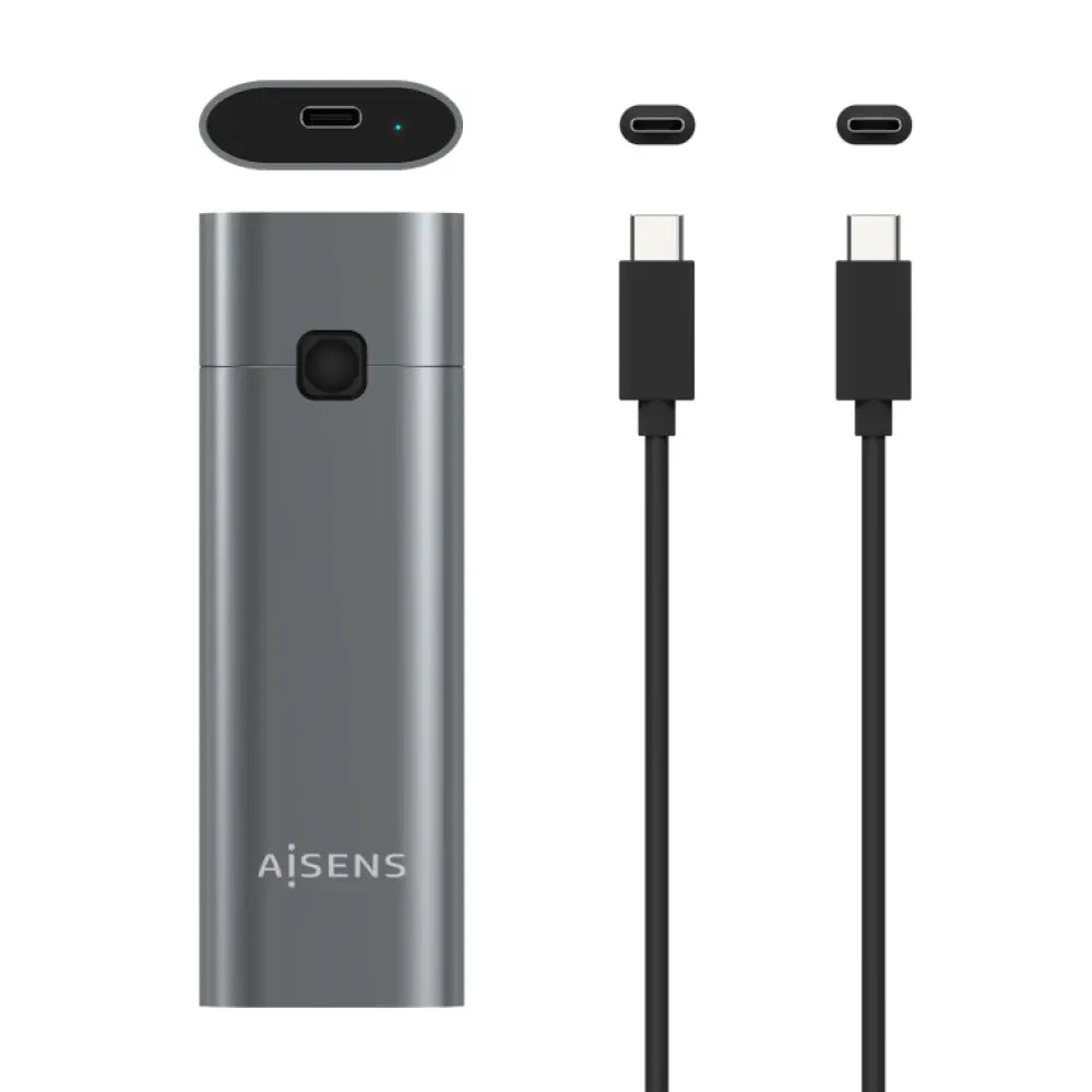 AISENS Caja Externa M.2 (NGFF) ASM2-021GR NVMe a USB3.2 GEN2. Gris - detalle