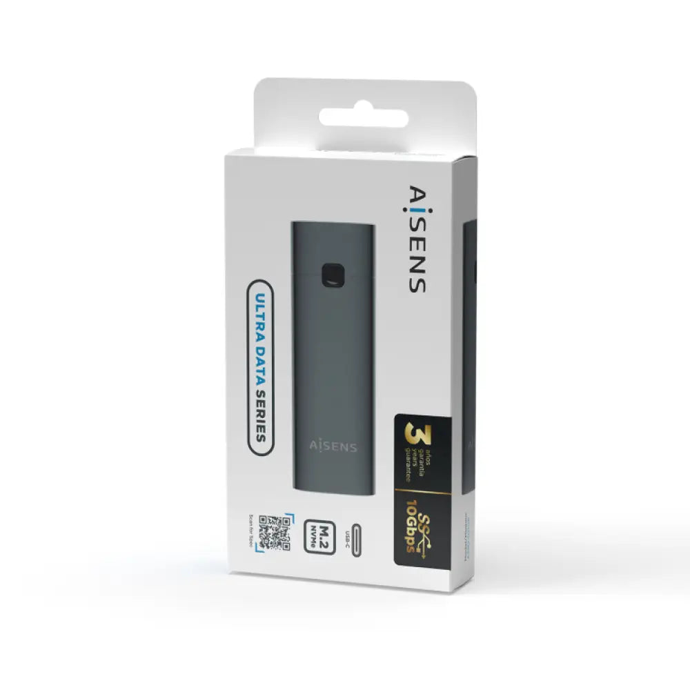 AISENS Caja Externa M.2 (NGFF) ASM2-021GR NVMe a USB3.2 GEN2. Gris - detalle