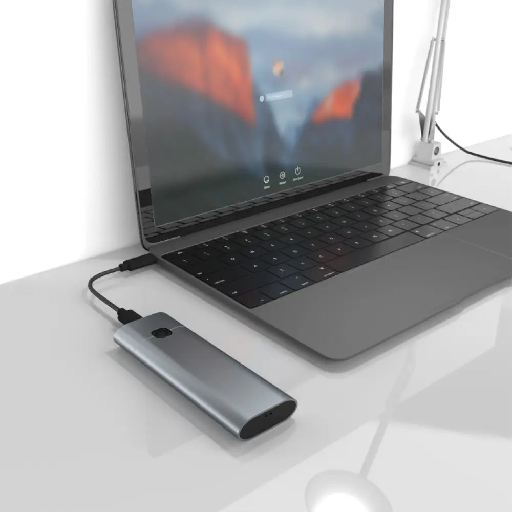 AISENS Caja Externa M.2 (NGFF) ASM2-021GR NVMe a USB3.2 GEN2. Gris - detalle