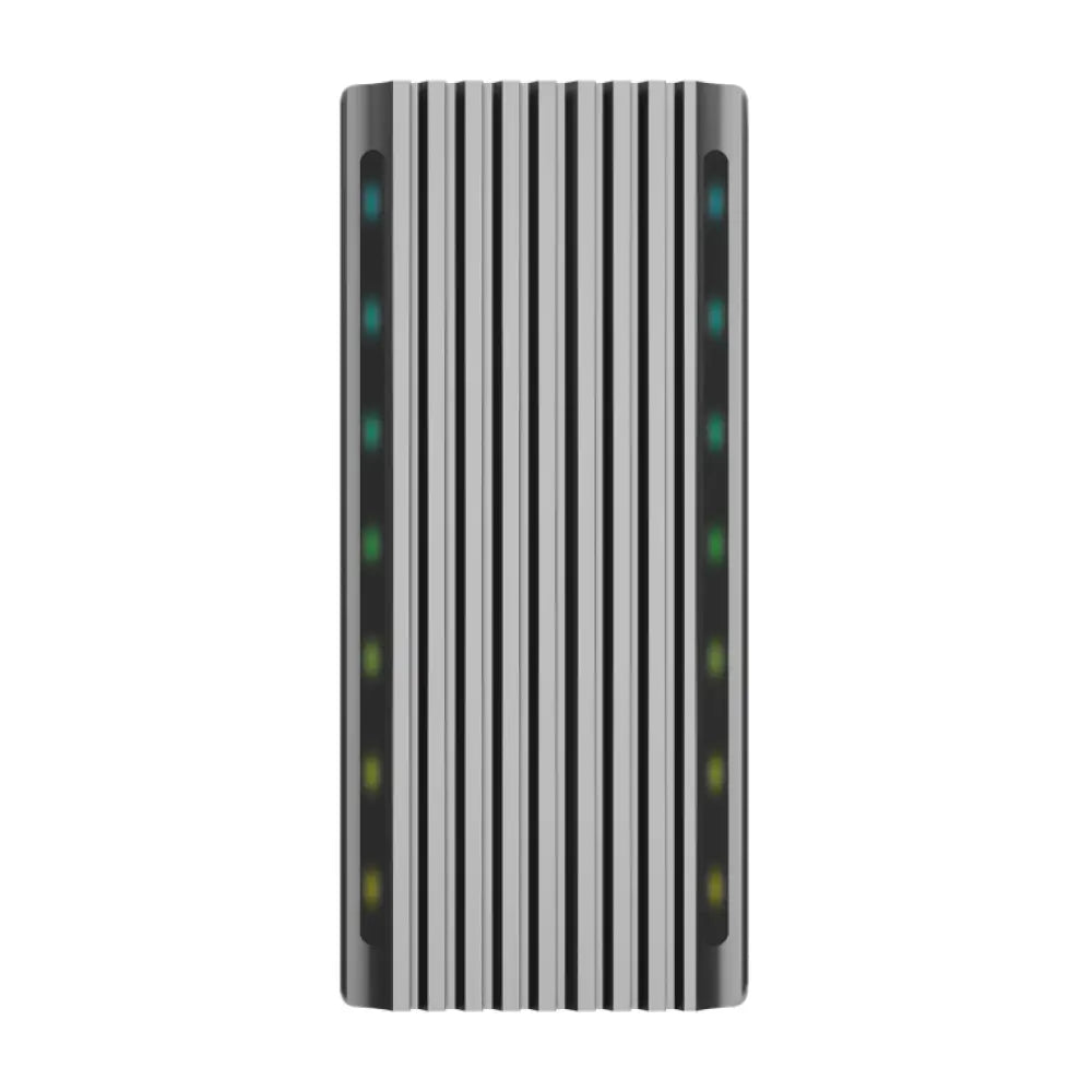 AISENS Caja Externa M.2 RGB Gaming ASM2-RGB011GR SATA/NVMe A USB3.1 Gen2. Gris - detalle