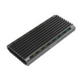 AISENS Caja Externa M.2 RGB Gaming ASM2-RGB011GR SATA/NVMe A USB3.1 Gen2. Gris