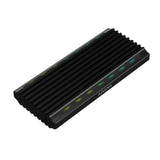 AISENS Caja Externa M.2 RGB Gaming ASM2-RGB012B SATA/NVMe A USB3.1 Gen2. Negra