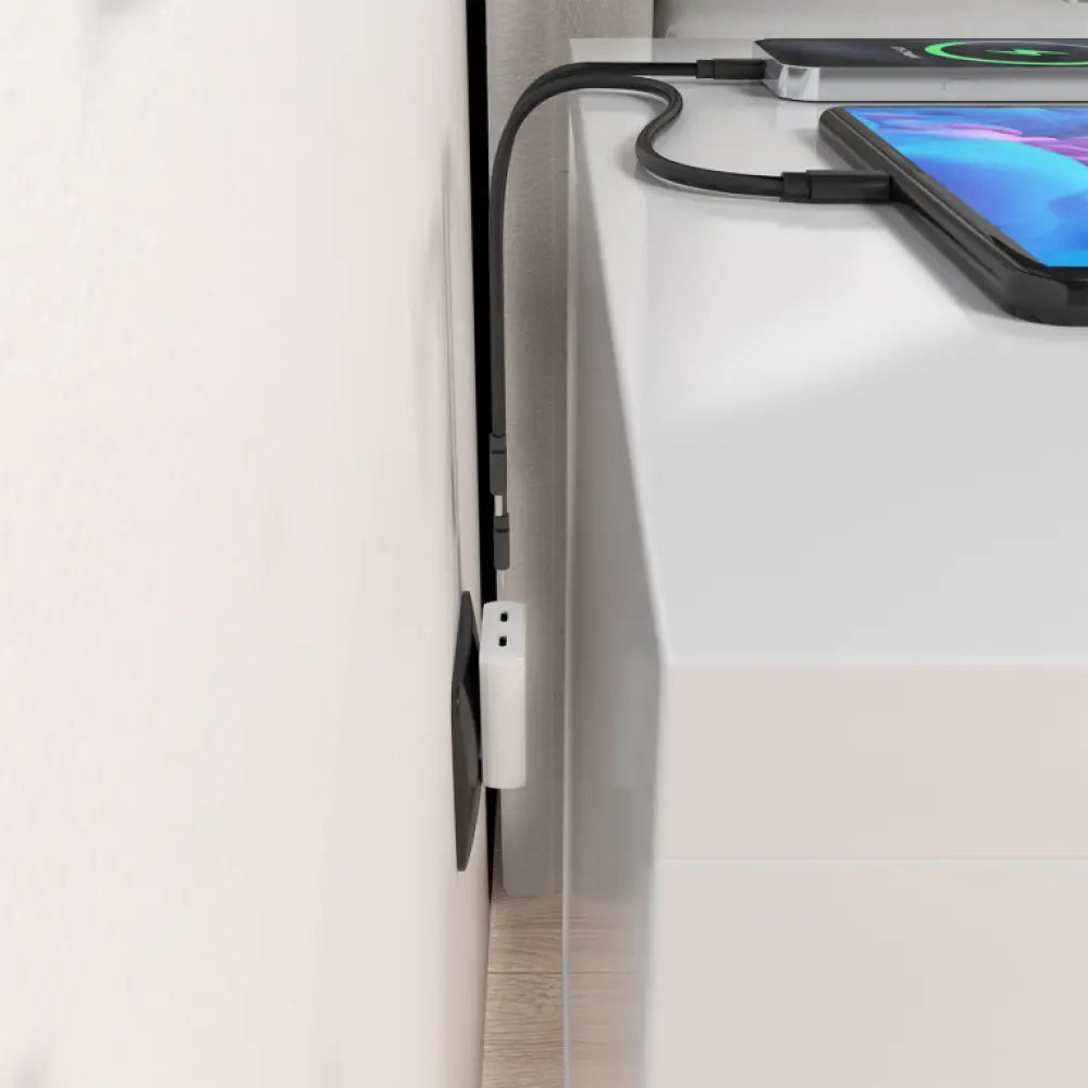 AISENS Cargador De Pared GaN Ultra Delgado 30W. 2xUSB-C PD3.0 QC4.0. Blanco - detalle