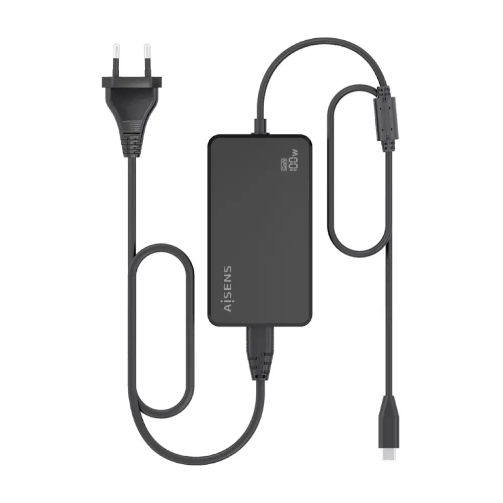 AISENS Cargador De Sobremesa GaN 100W PD3.0 1xUSB-C 1.8m. Negro - detalle