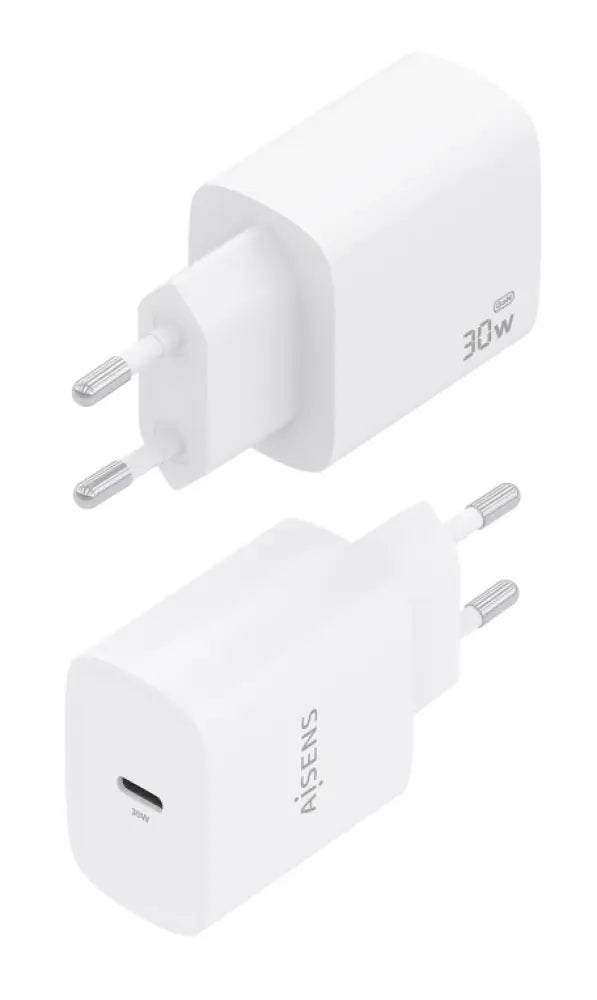 AISENS Cargador GaN 30W. 1xUSB-C PD3.0. Blanco - detalle