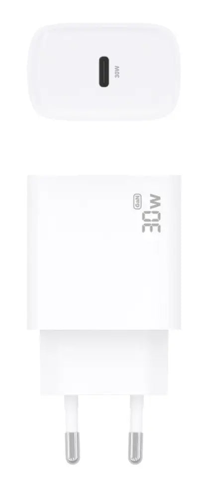 AISENS Cargador GaN 30W. 1xUSB-C PD3.0. Blanco - detalle