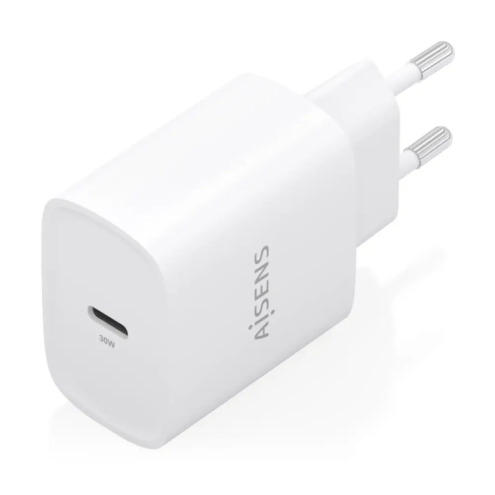 AISENS Cargador GaN 30W. 1xUSB-C PD3.0. Blanco - detalle
