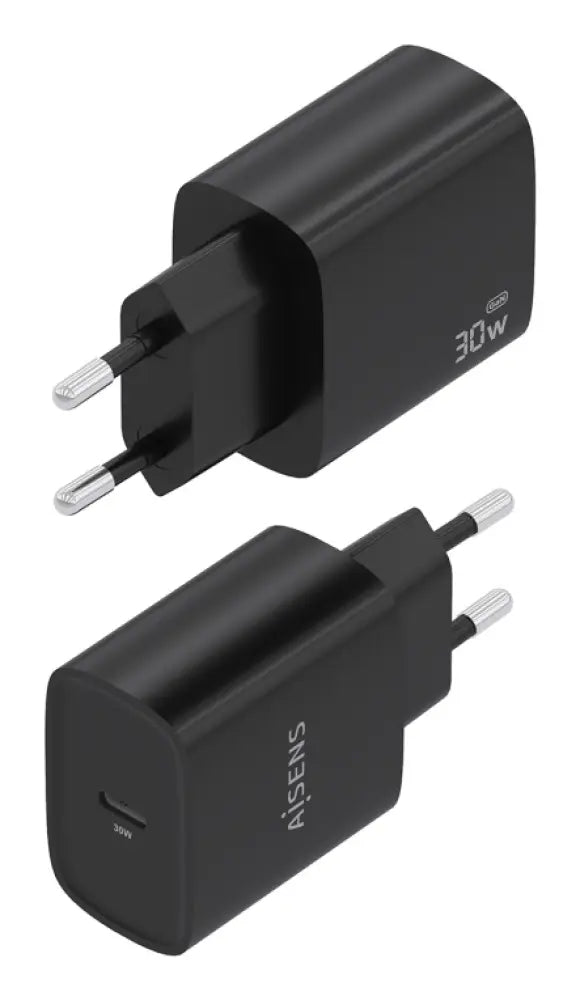 AISENS Cargador GaN 30W. 1xUSB-C PD3.0. Negro - detalle