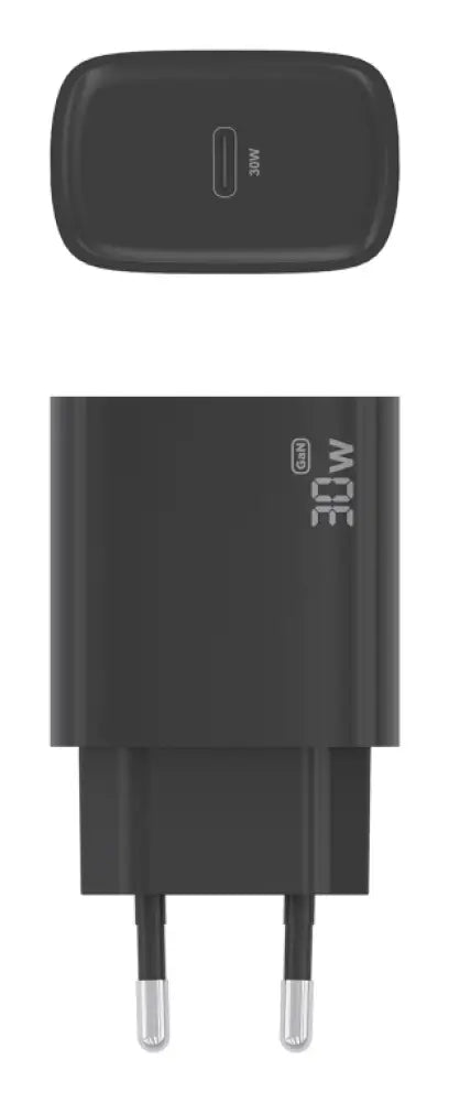 AISENS Cargador GaN 30W. 1xUSB-C PD3.0. Negro - detalle