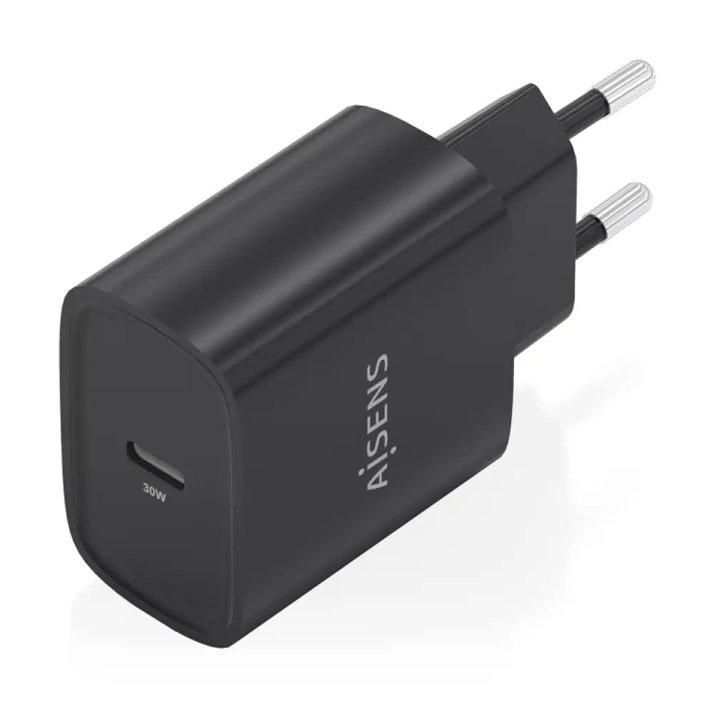 AISENS Cargador GaN 30W. 1xUSB-C PD3.0. Negro - detalle
