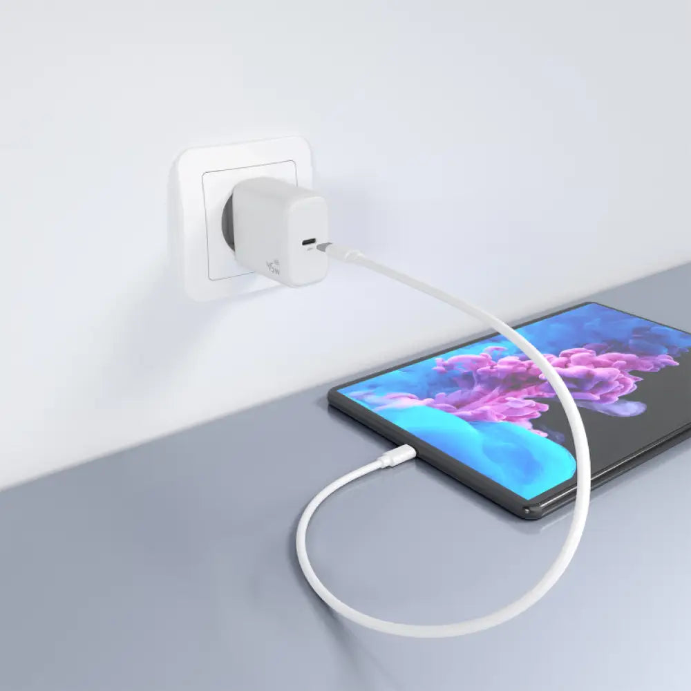 AISENS Cargador GaN 45W. 1xUSB-C PD3.0. Blanco - detalle