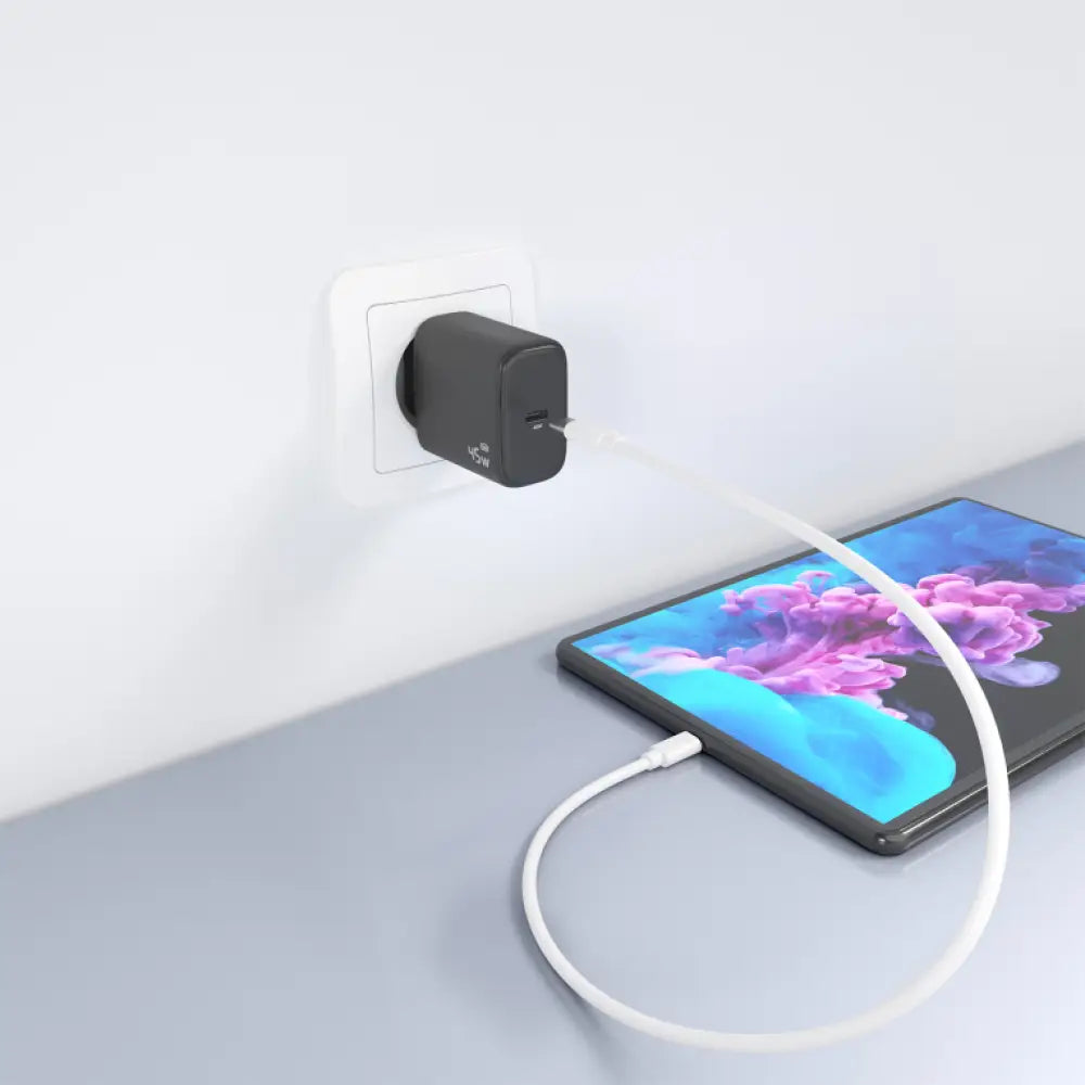 AISENS Cargador GaN 45W. 1xUSB-C PD3.0. Negro - detalle